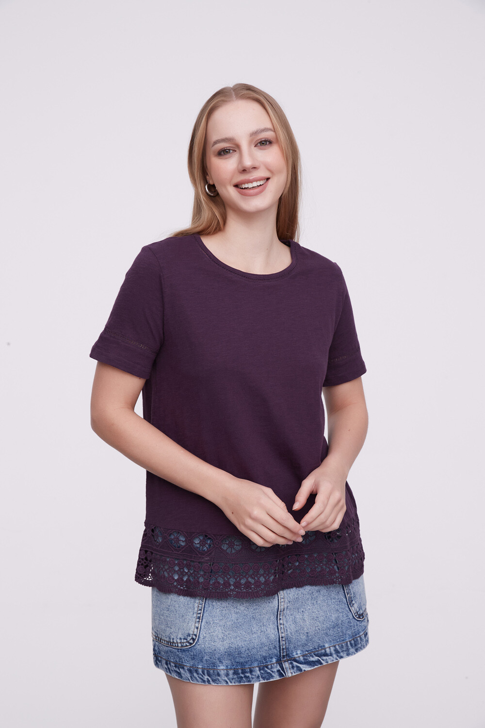 Remera Belursa Violeta Oscuro