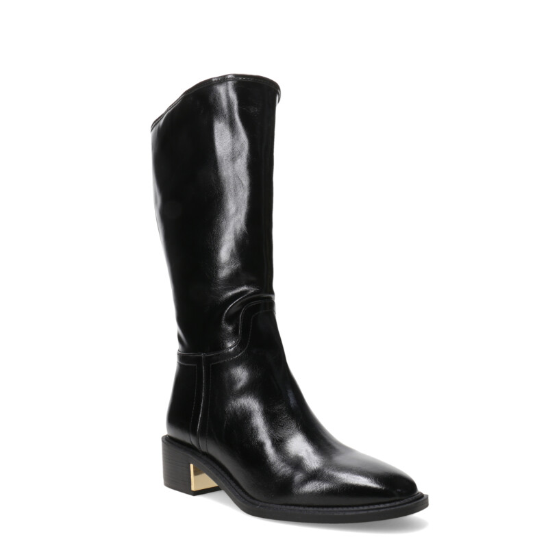 Botas de Mujer Miss Carol JUSTY en punta bucanera Negro