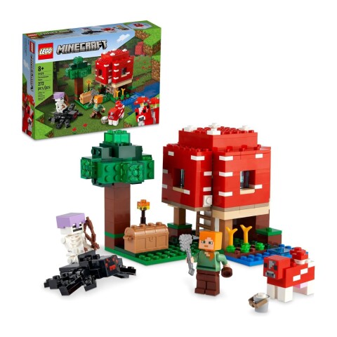 Bloques para armar Lego Minecraft la casa Mushroom 500 pcs 8+ Bloques Para Armar Lego Minecraft La Casa Mushroom 500 Pcs 8+
