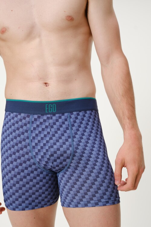 Boxer Active Azul Cuadrillé