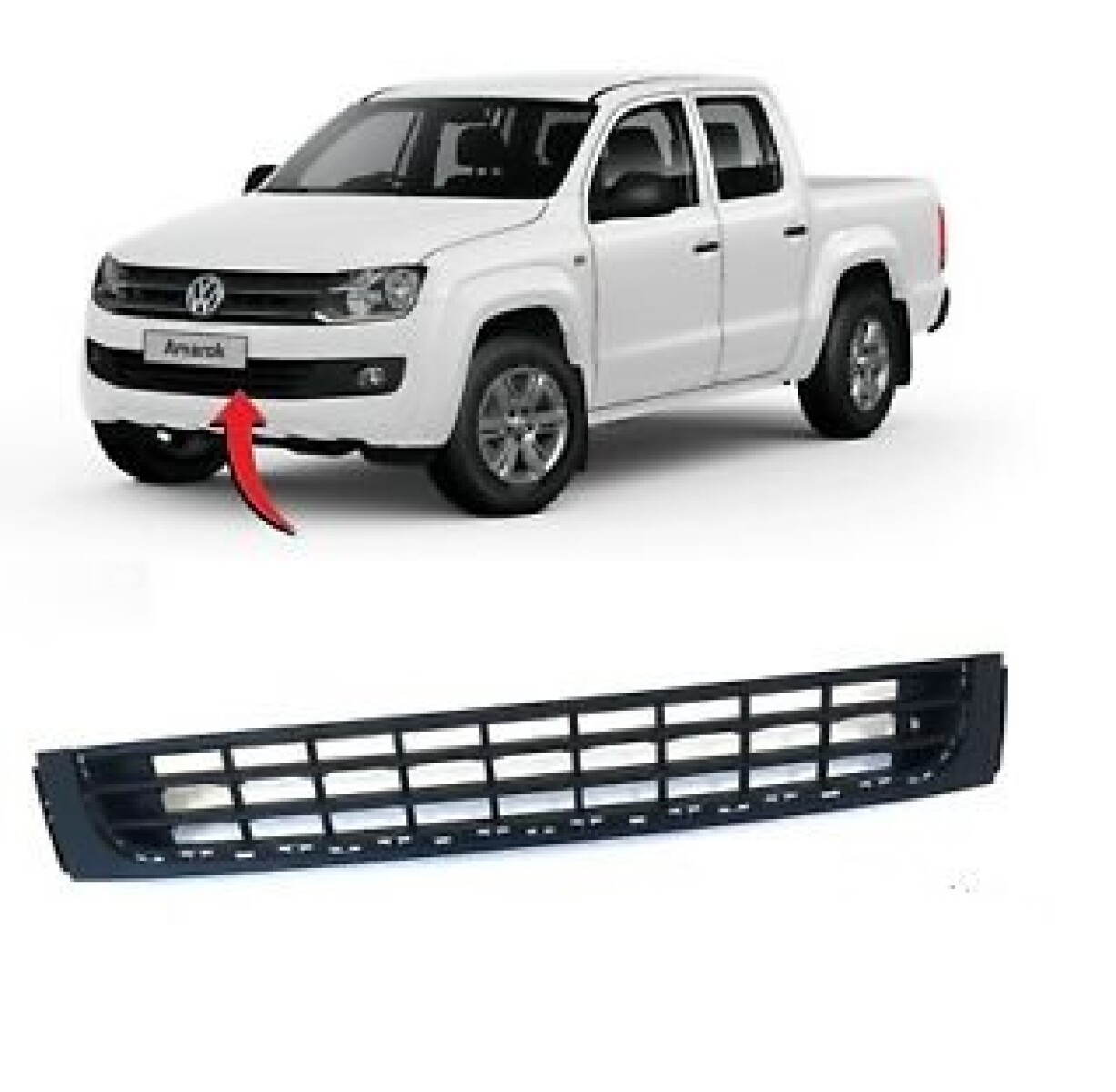 REJILLA DE PARAGOLPE CENTRAL AMAROK 