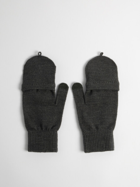 Guantes punto Gris Oscuro