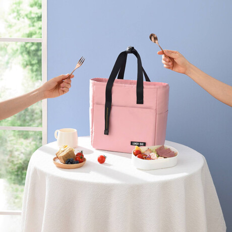 Lunchera unicolor chica Rosado