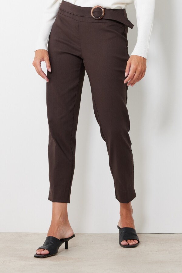 Pantalon Cinto MARRON