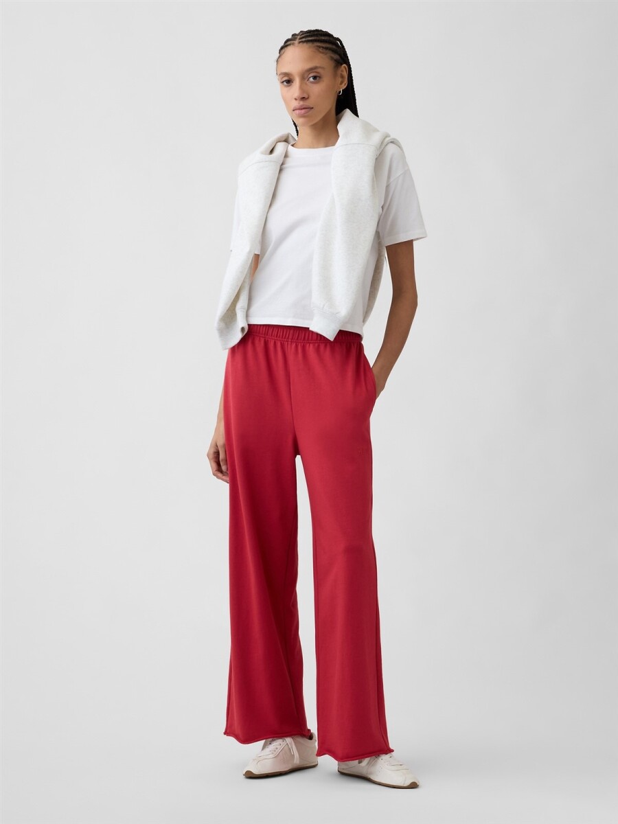 Pantalón Deportivo Sin Felpa Mujer - Chakra Red 