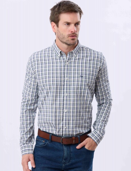 CAMISA CUADROS Azul