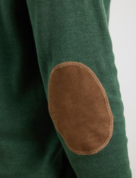 Sweater Medio Cierre Harrington Label Verde