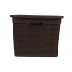 Set x2 Caja simil ratán 40 lts TABACO