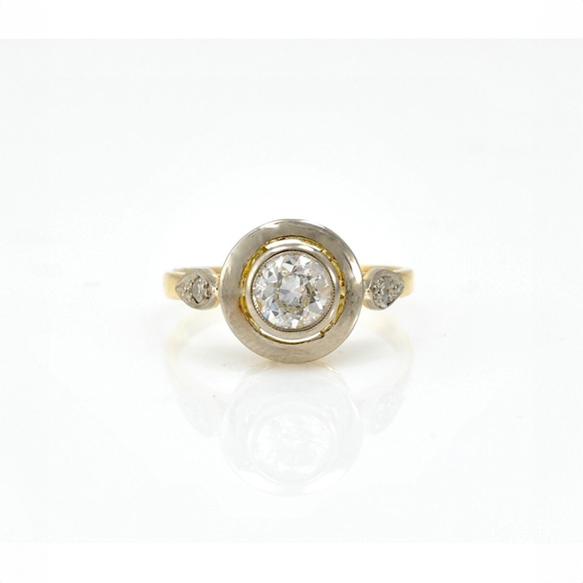 Anillo Oro 18K Y Brillantes 