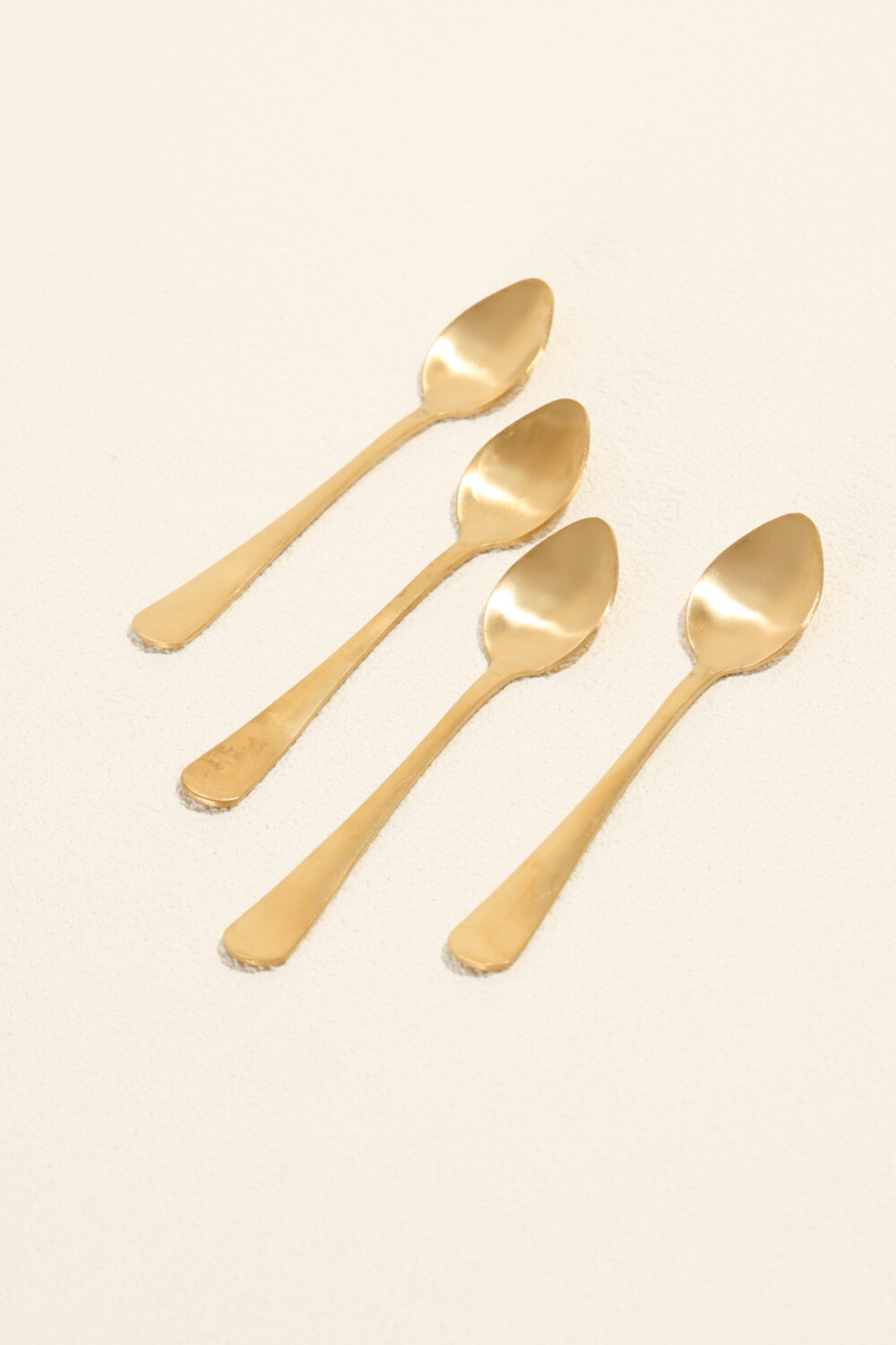 Cuchara Para Café Olivo Set 4 Un. Dorado Color Unico