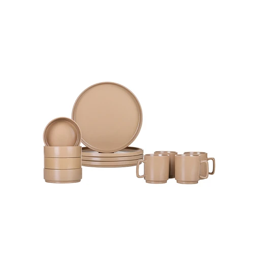 JUEGO DE VAJILLA 12 PIEZAS TERRACOTA JUEGO DE VAJILLA 12 PIEZAS TERRACOTA