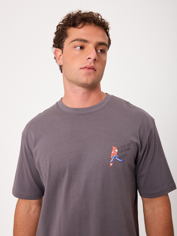 T-SHIRT CARLITOS RUSTY Gris Oscuro