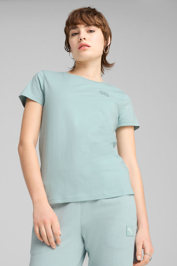 REMERA MUJER PUMA ESS ELEVATED TEE Menta