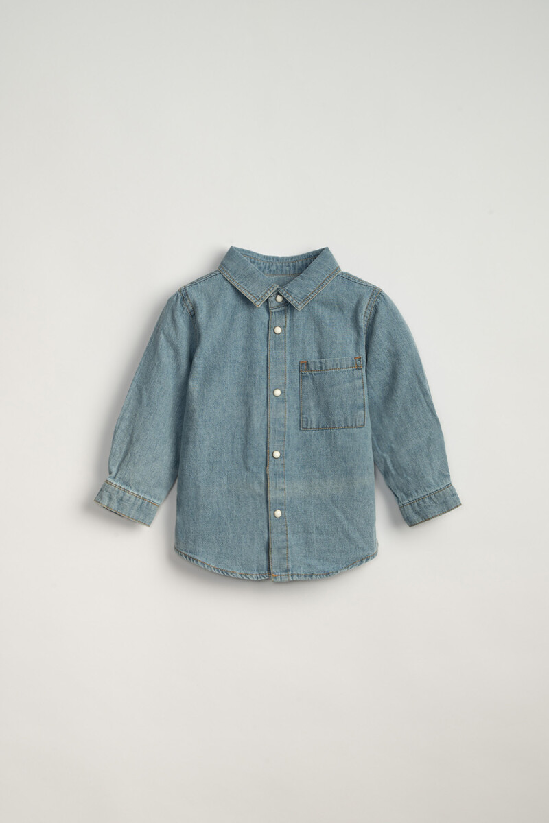 Camisa de jean - Azul 