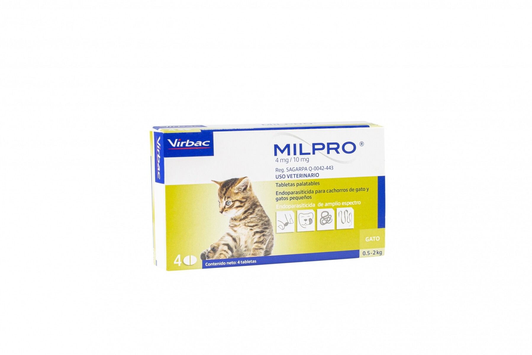 Milpro Gato Kitten -2kg (4 Comprimidos) 