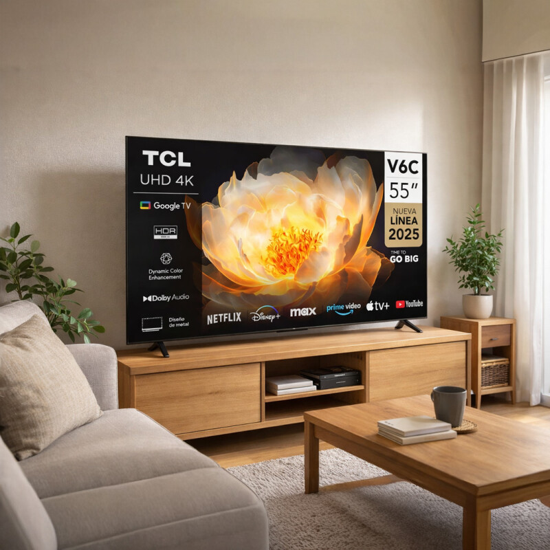 Smart Tv 55 Tcl 55v6c 4 K Google Tv Hdr Dolby Smart Tv 55 Tcl 55v6c 4 K Google Tv Hdr Dolby