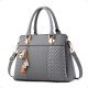 Bolso Cartera de Hombro y de Mano de Lujo Gris