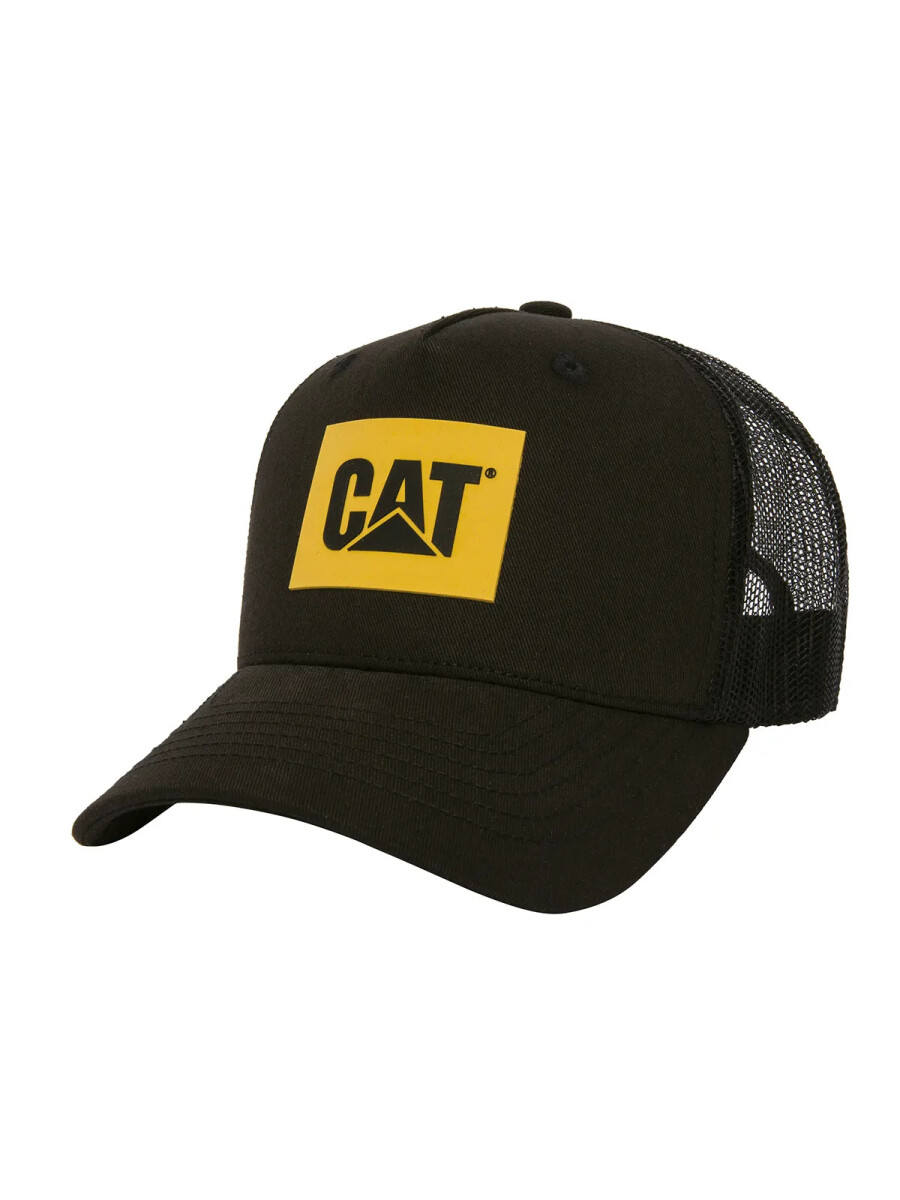Gorro Cat Logo 5-Panel Trucker Negro 