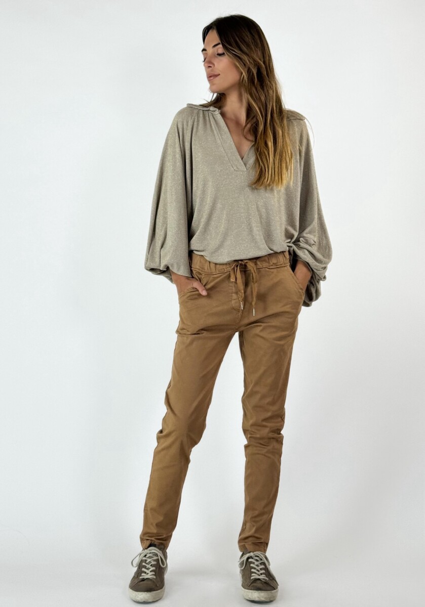 PANTALON NICOLETTA - CAMEL 