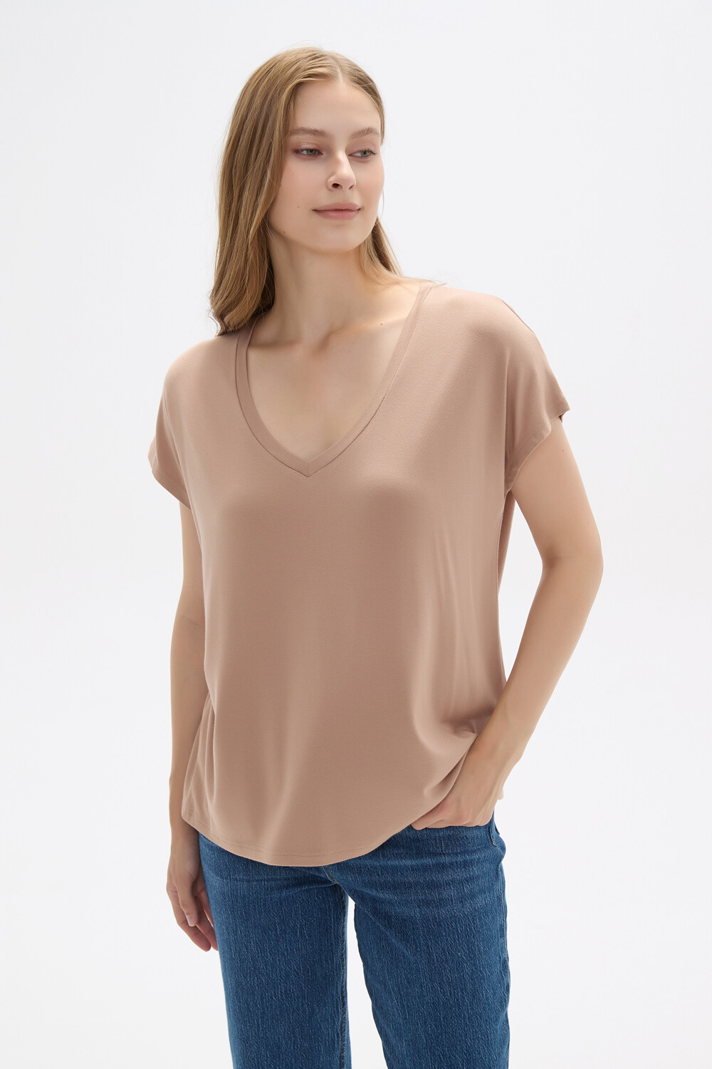 Remera Venom Beige Oscuro