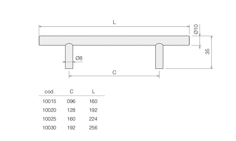 TIRADOR I-200 Ø 10 96