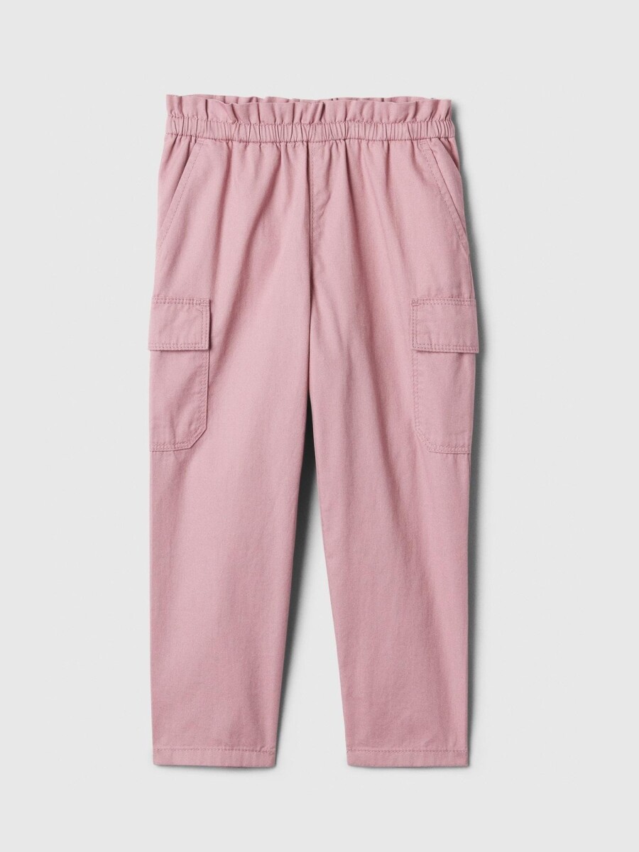 Pantalón Cargo Toddler Niña - Lilas Pink 16-1708 Tcx 