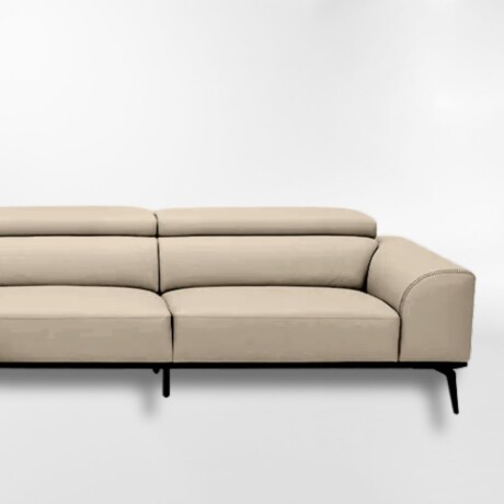 Sofá con chaise DUNA TELA BEIGE - IZQUIERDO