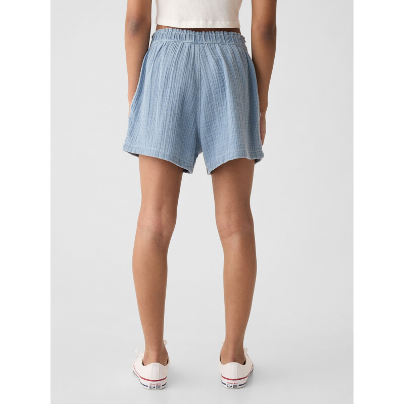 PO SHORT - LT GAUZE LIGHT WASH