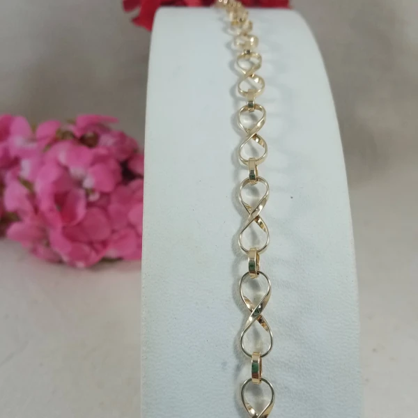 Pulsera Oro 10k Dama Aida Pulsera Oro 10k Dama Aida