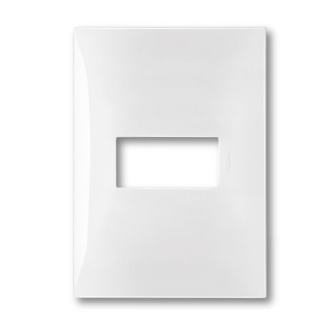 PLACA C/BASTIDOR 1 MODULO ATENEA. BLANCO PLACA C/BASTIDOR 1 MODULO ATENEA. BLANCO