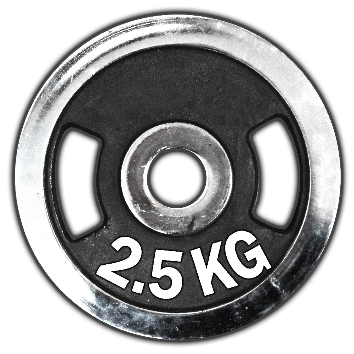Disco Olímpico 2.5K C/ Agarre Expert Cromado Pesa P/ Barras y mancuernas - Fit014002-2k5 