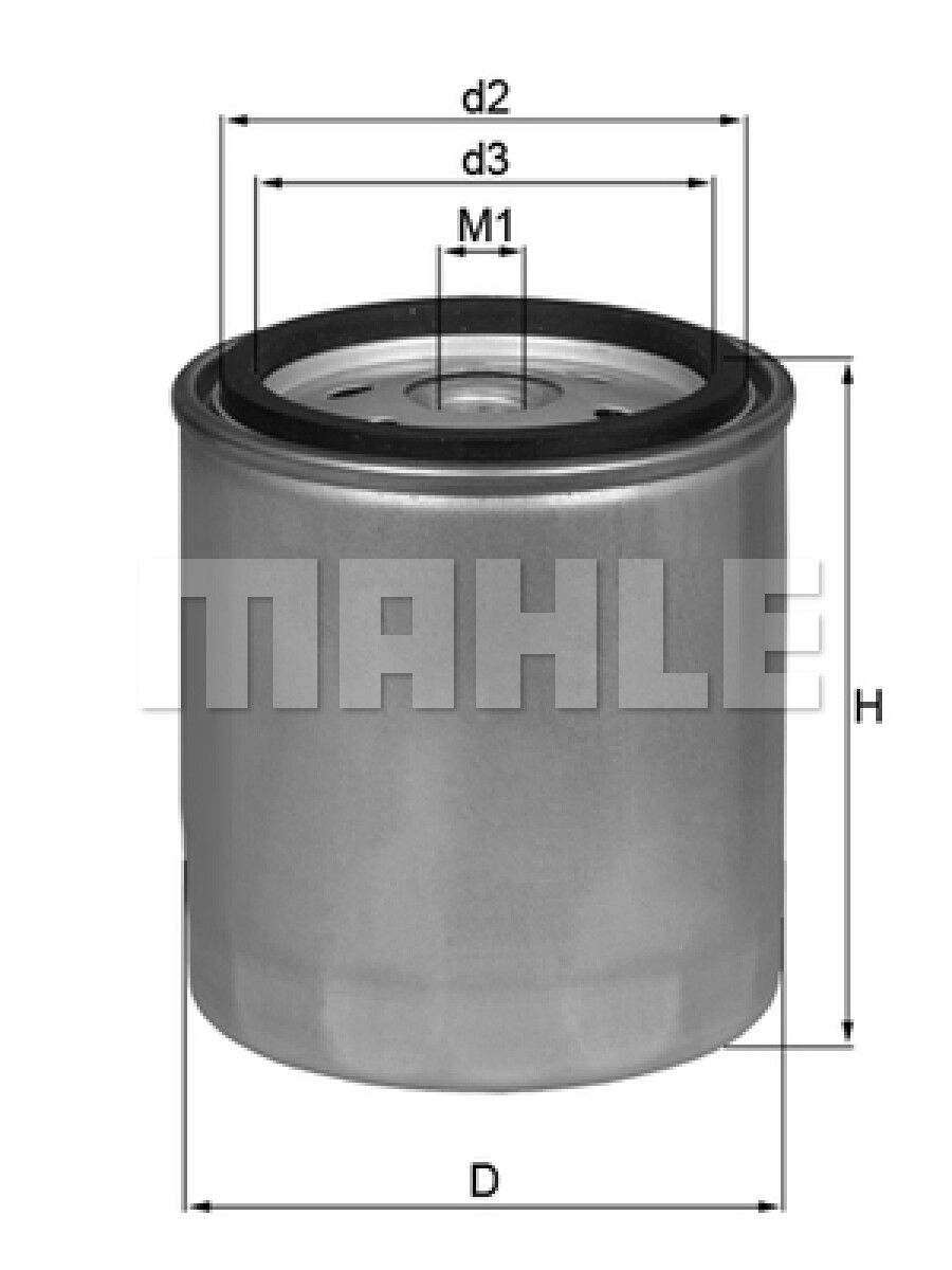 FILTRO COMBUSTIBLE - FORD VW IVECO TECTOR 6CIL - CUMMINS INTERACT 4/6 	 MAHLE 