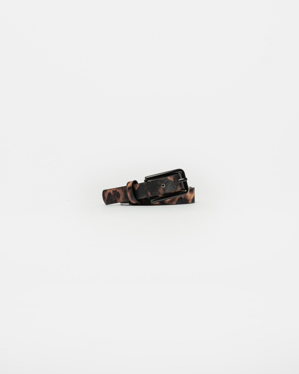 Cinturon Africa En Efecto Cuero - Animal Print 