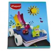CUADERNO MAPED RAYADO DE 96 HOJAS TAPA VEHICULO