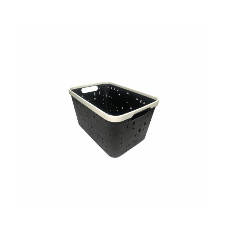 CESTO CANASTO ORGANIZADOR 20LTS 35,5X26,5X21,5CM MULTICOLOR