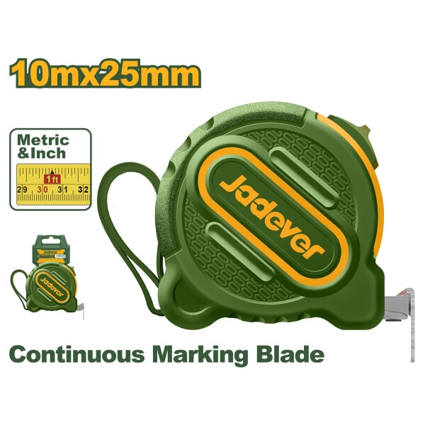Cinta metrica 10mtx25mm jadever JDMT1250 Cinta metrica 10mtx25mm jadever JDMT1250
