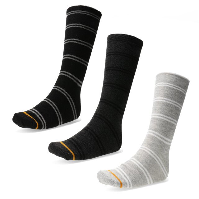 Medias de Hombre Push Media Man striped pack X3 Gris