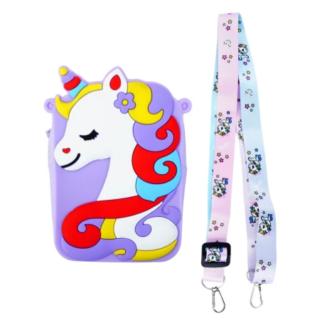Cartera de silicona infantil Unicornio Cartera de silicona infantil Unicornio