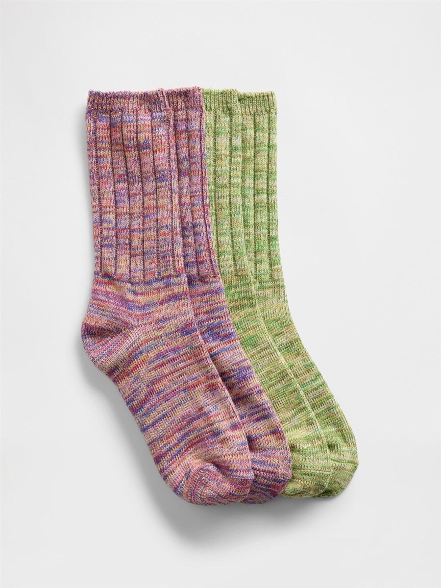 Medias Pack X2 - Marled Tomato 