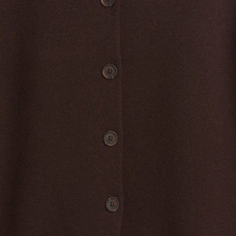 CASHSOFT LT TAILORED VEST TERRA BROWN