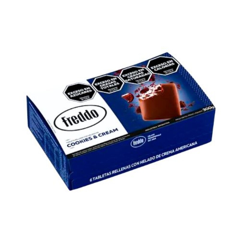 Estuche Tabletas Cookies & Cream Freddo - 6 ud. - 300 ml Estuche Tabletas Cookies & Cream Freddo - 6 ud. - 300 ml