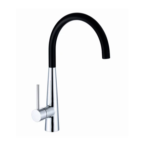 Griferia De Cocina Pico Alto Aqualia Monocomando Negro 000