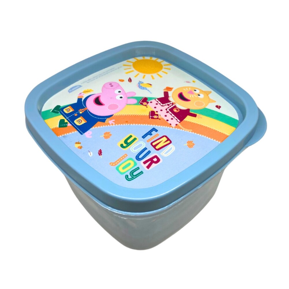 Pote Plástico 500 Ml Azul Peppa Pig BAZAR PLASTICO POTE 500 ML PEPPA AZUL 15702