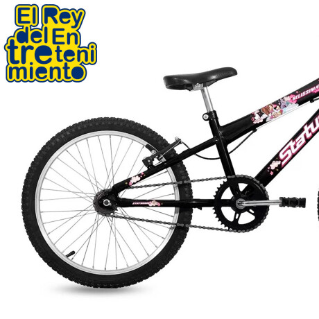 Bicicleta Montaña Rod 20 Niña Status Belíssima Mtb Negro