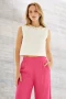 Blusa Michele Collar Perlas Blanco