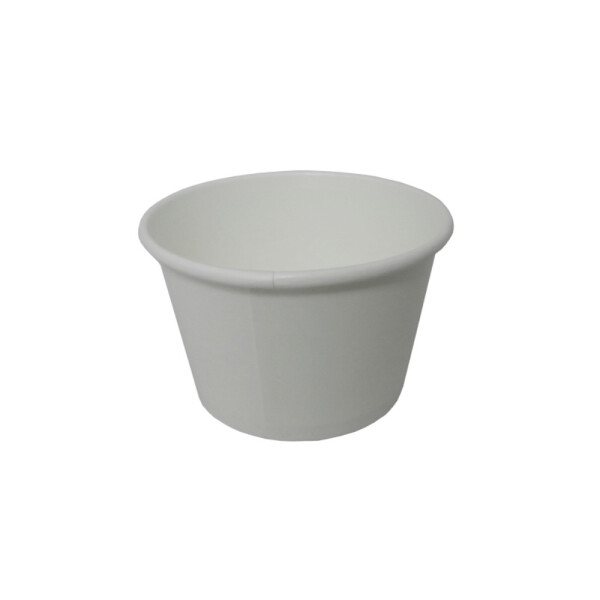 POTE POLIPAPEL BLANCO SIN TAPA 8OZ 237 CC BLANCO