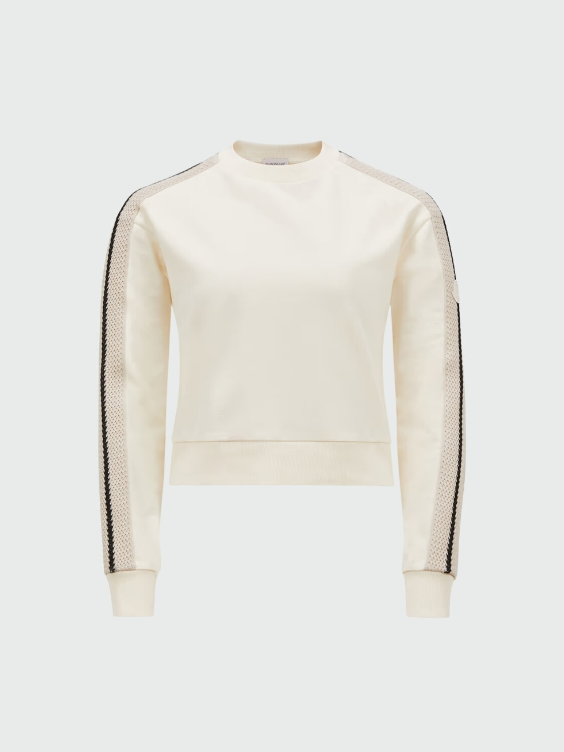 Moncler - Sudadera con parche Felpa Blanco