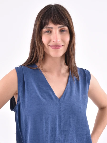 BLUSA BERTA AZUL PIEDRA