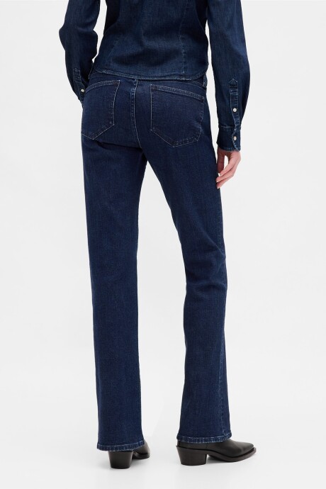 Jean Long And Lean Mujer Dark Indigo