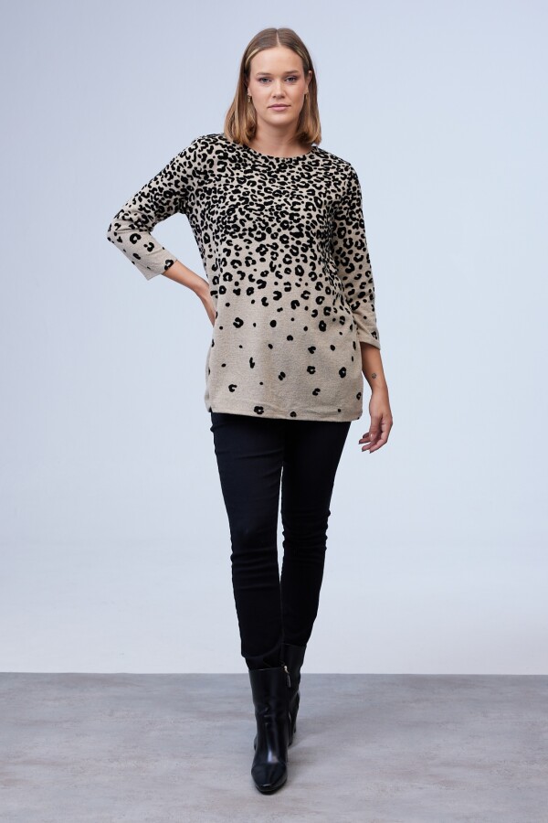 Buzo Animal Print BEIGE/MULTI